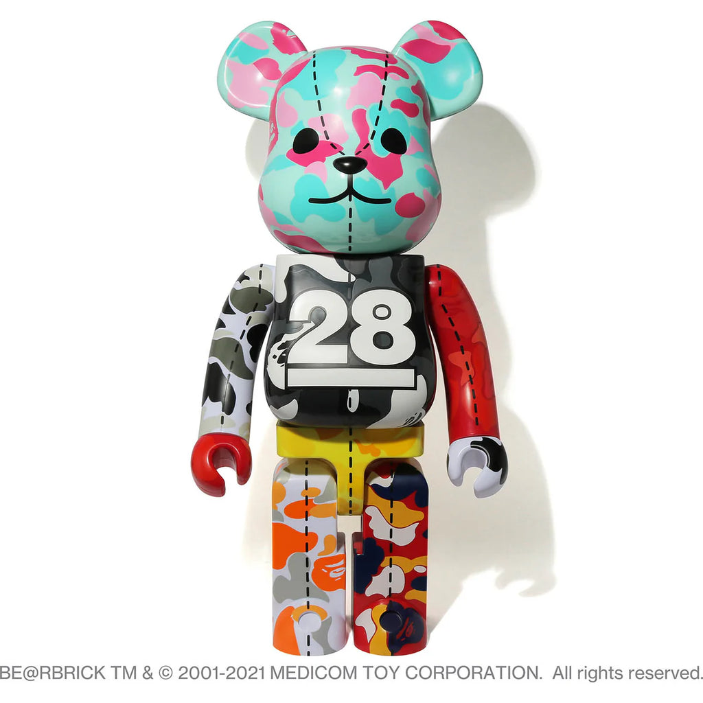 A BATHING APE 28TH ANNIVERSARY BE@RBRICK 1000%