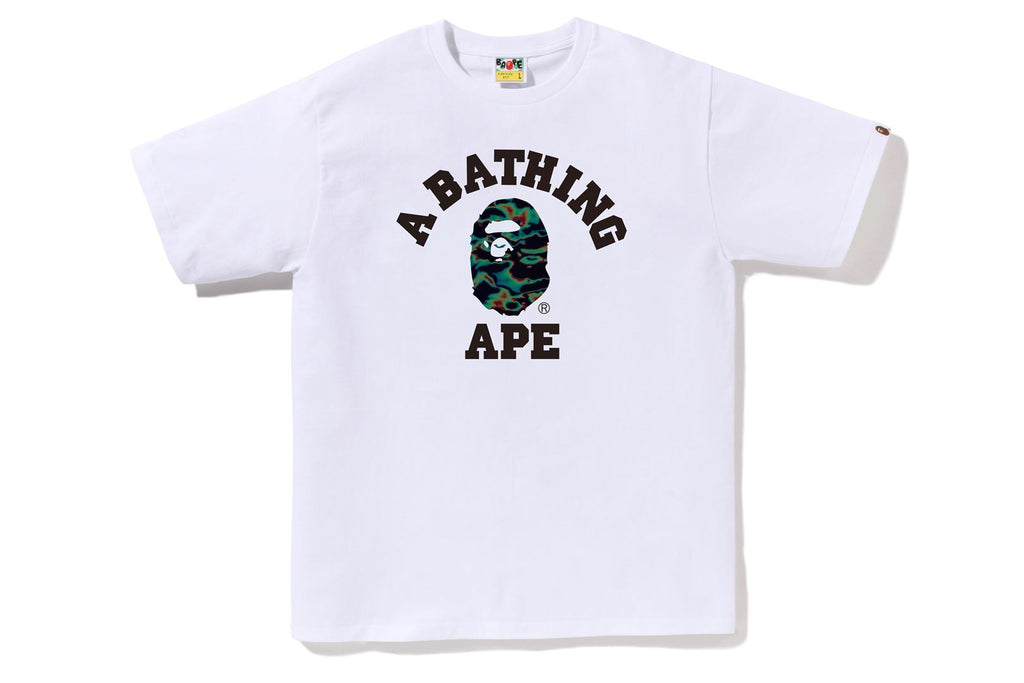 BAPE THERMOGRAPHY COLLEGE TEE M