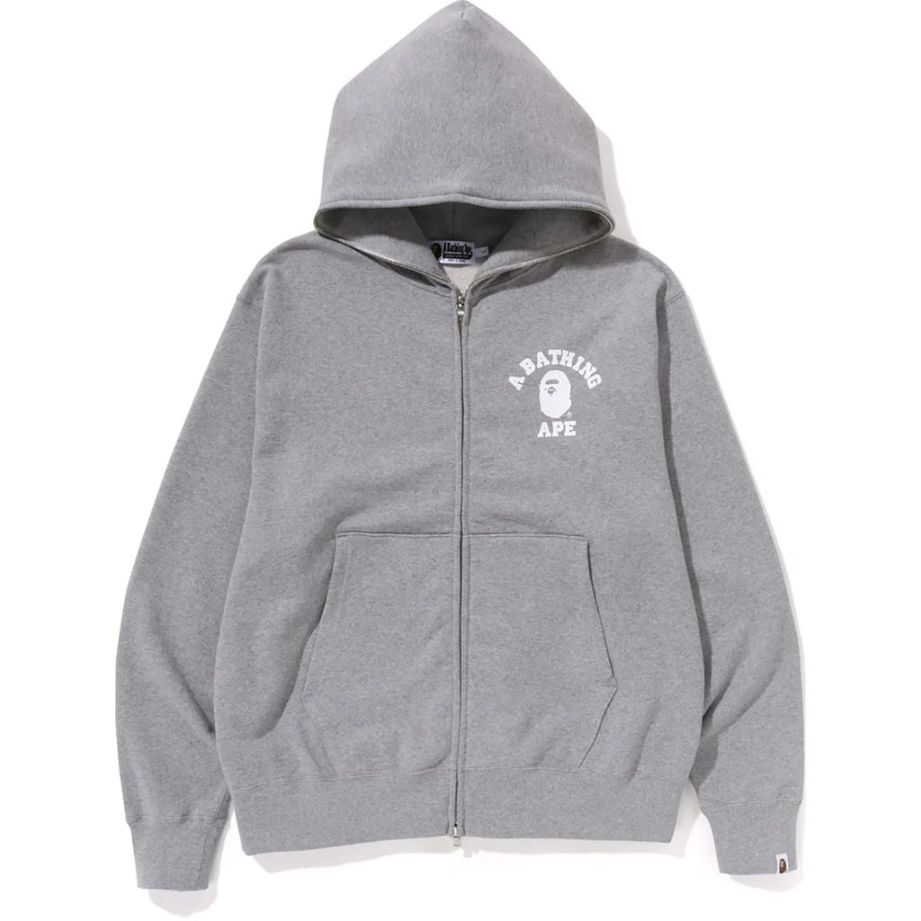 COLLEGE RELAXED FIT FULL ZIP HOODIE M