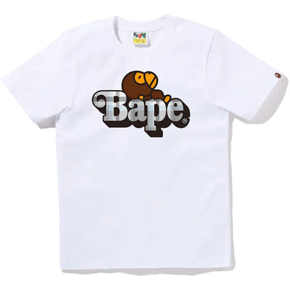 BAPE CHECK MILO ON BAPE TEE L