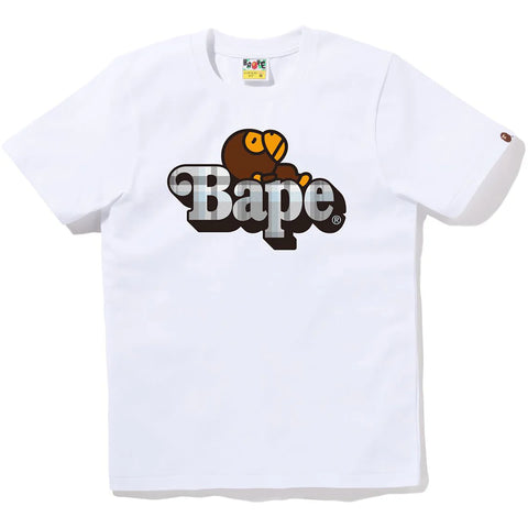 BAPE CHECK MILO ON BAPE TEE L