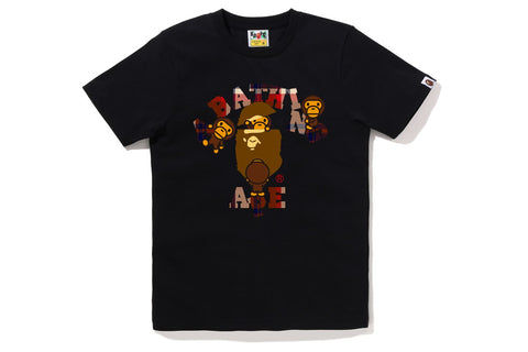 BAPE CHECK COLLEGE MILO TEE L