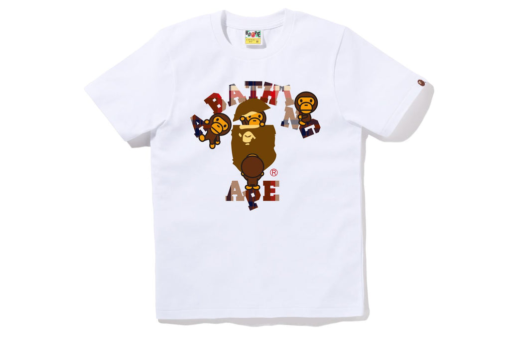Mens Tshirt Bape Multi Camo College Tee Order Premium Bape Mens