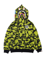 BAPE X Cr7 Life Logo Relaxed Fit Shark Full Zip Hoodie