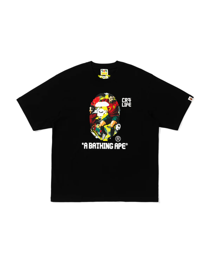 BAPE X Cr7 Life Graphic A Bathing Ape Relaxed Fit Tee