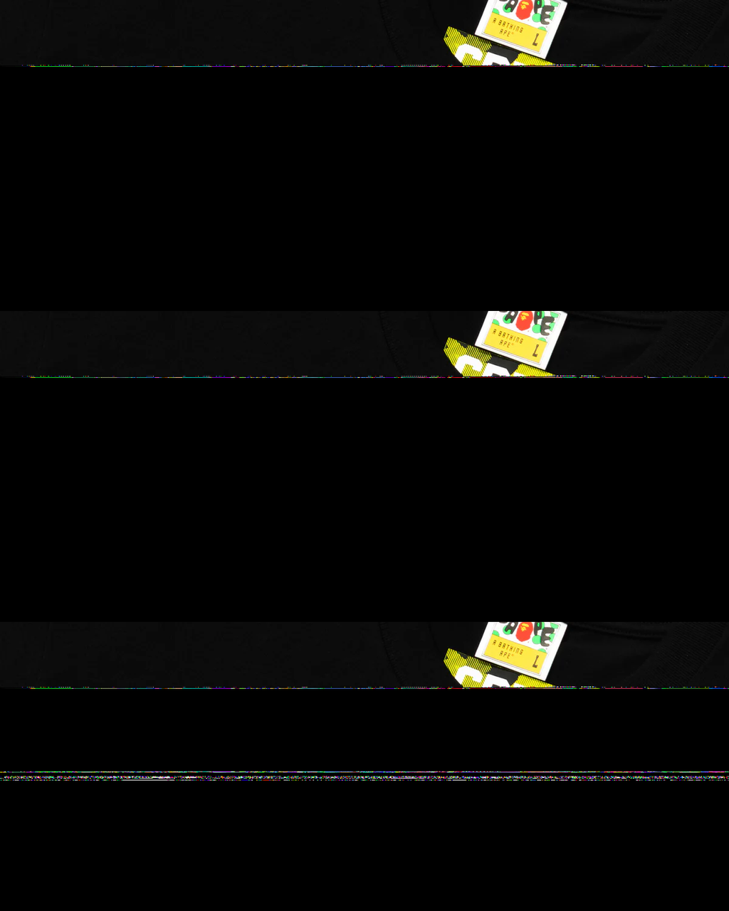 BAPE X Cr7 Life Graphic A Bathing Ape Relaxed Fit Tee