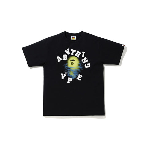 BAPE STORM BROKEN COLLEGE TEE M C