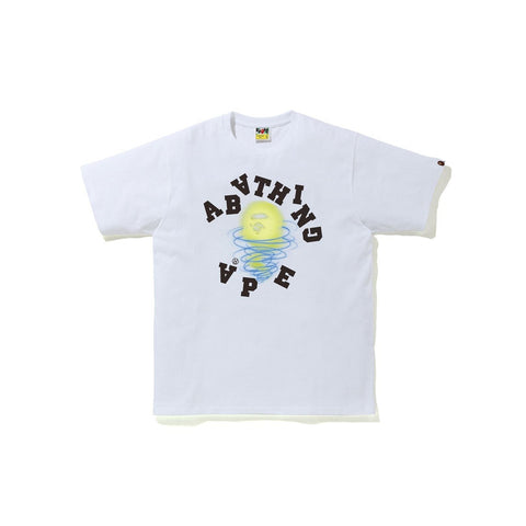 BAPE STORM BROKEN COLLEGE TEE M C