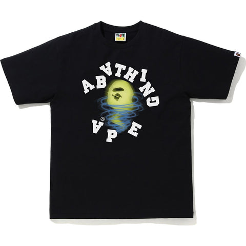 BAPE STORM BROKEN COLLEGE TEE M C