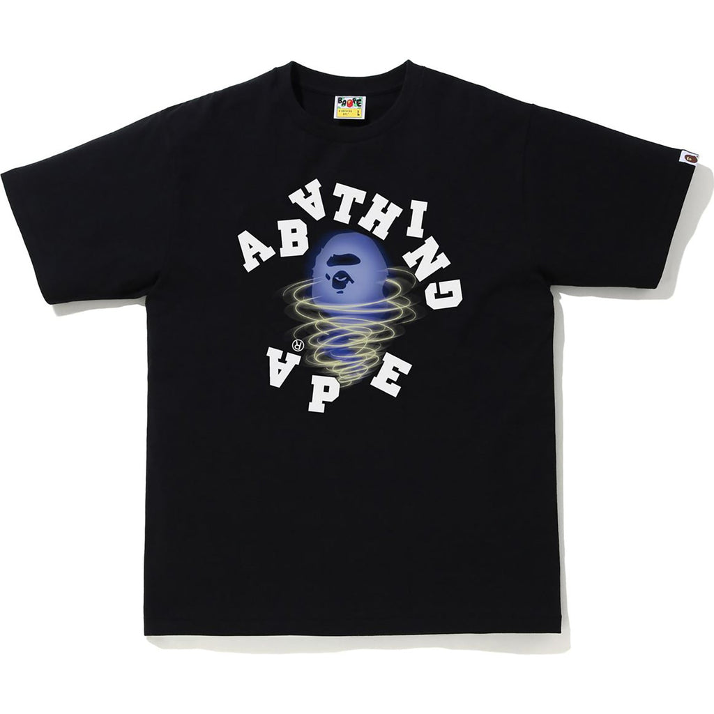 BAPE STORM BROKEN COLLEGE TEE M C