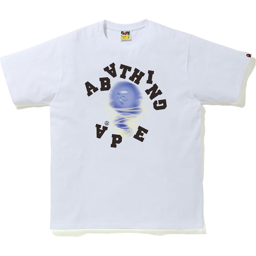 BAPE STORM BROKEN COLLEGE TEE M C